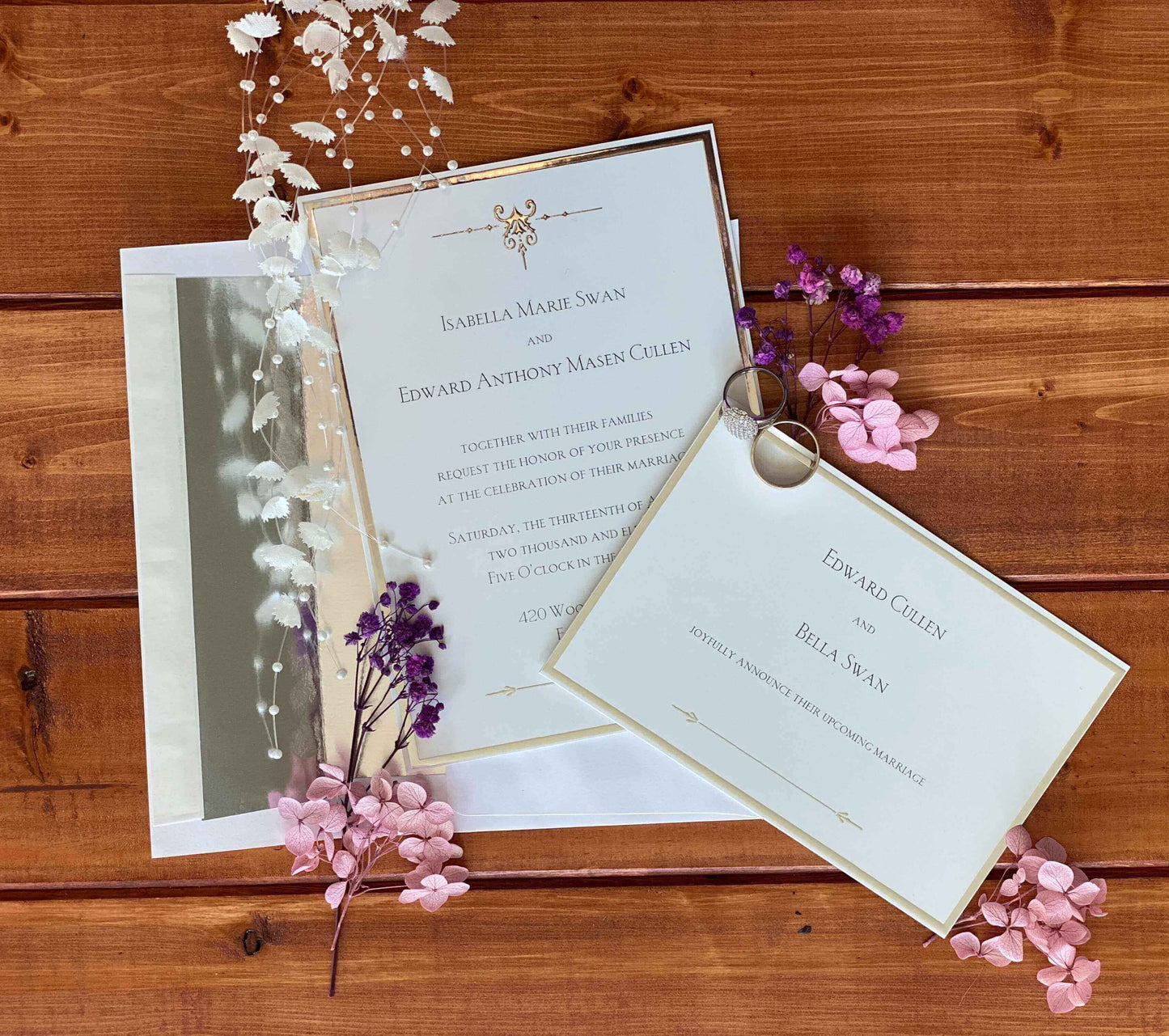 Edward Cullen & Bella Swan Wedding Invitation