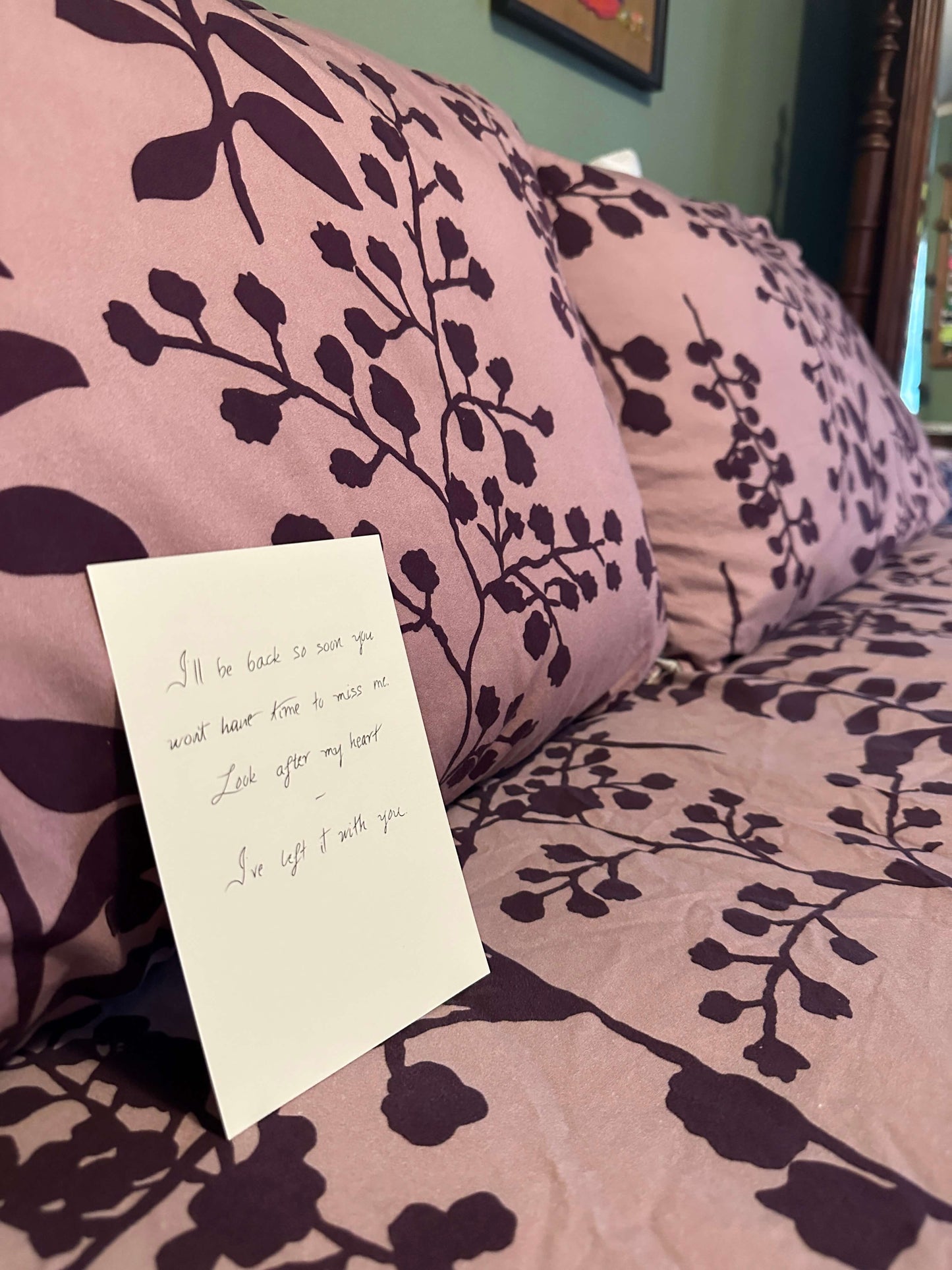 Edward's "Look after my Heart" Note