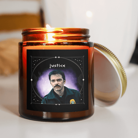 Twilight Tarot Card Candle - Justice