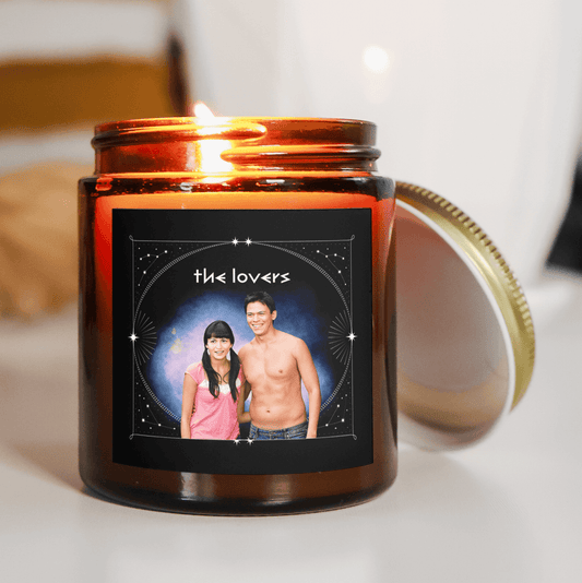 Twilight Tarot Card Candle - The Lovers