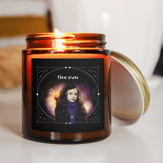 Twilight Tarot Card Candle - The Sun