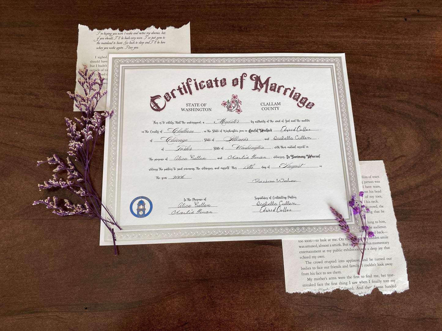 Certificate of Marriage image 0